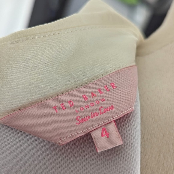 Ted Baker London Youma Mirrored Tropics Collar Dress Size 8 US - Picture 9 of 13